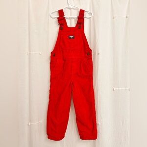 OshKosh B'gosh Vibrant Red Kids Overalls